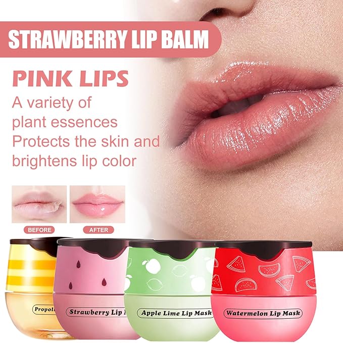 Honey Lip Balm Pot, 3 Pcs Exfoliator