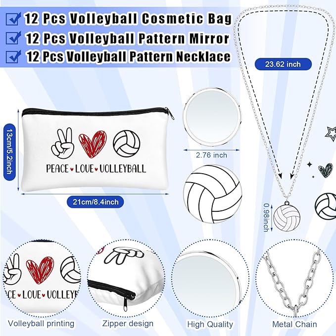 72 Pcs Sports Team Gifts Include Volleyball)