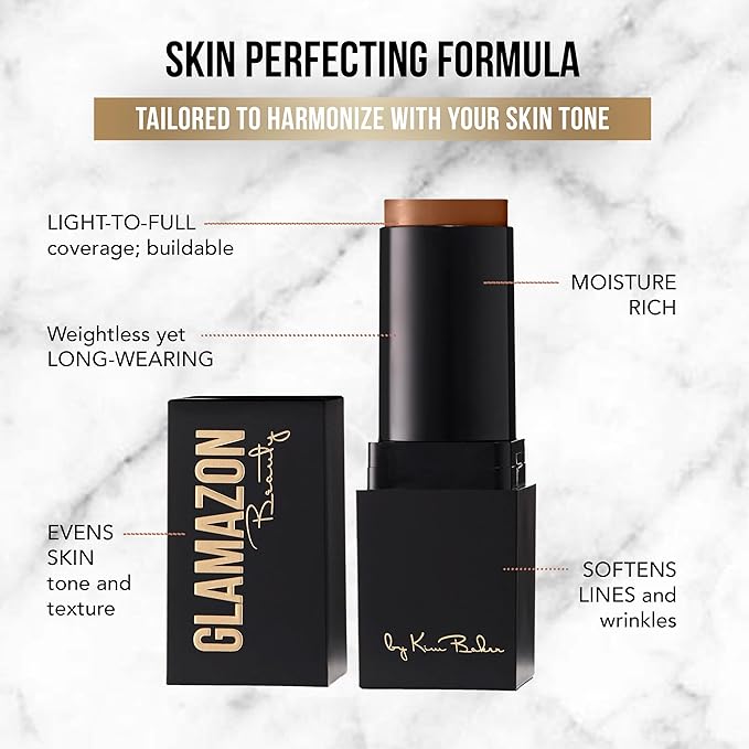 Glamazon Second to None Foundation Stick, Miss Mocha, Natural Finish