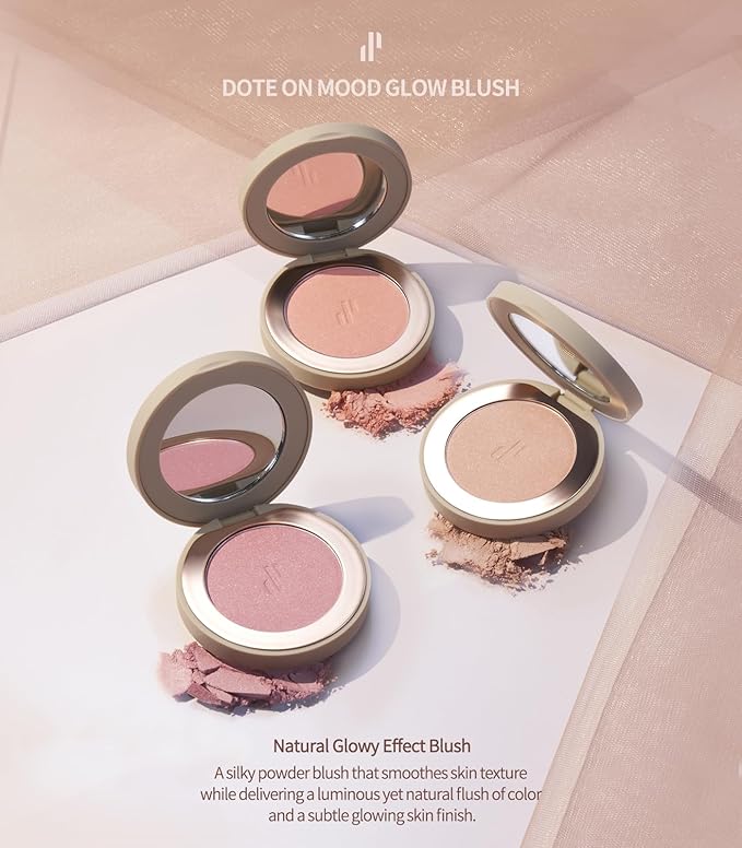 Heart Percent Dote on Mood Glow Blush, Smooth Veil Nude)