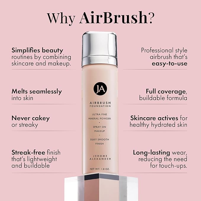 MagicMinerals AirBrush Foundation by Jerome Alexander – 2pc Bright Light