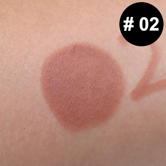 ISMINE One Light Brown Lip Liner, Professional Matte Lip Pencil Waterproof Long Lasting Smooth Natural Lip Liner (#02)