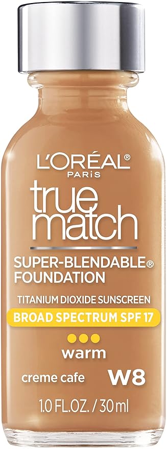 L'Oreal Paris Makeup True Match Super-Blendable Liquid Foundation, Oz,1 Count