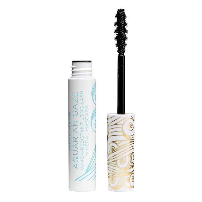 Pacifica Aquarian Gaze Mascara – Abyss (Black) Water-Resistant Long Lash Mascara, Lengthening & Smudge-Proof, Vegan & Cruelty-Free