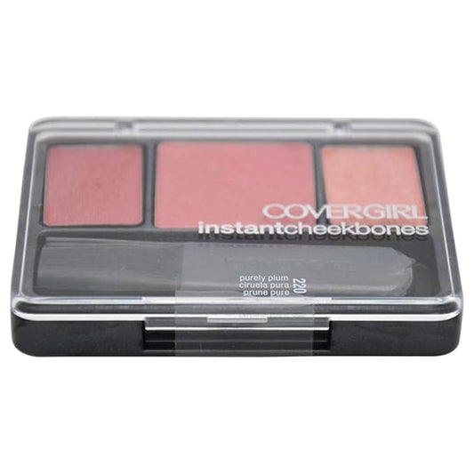 COVERGIRL Instant Cheekbones Contouring Blush Purely Plum 220, 0.29 Ounce Pan (packaging may vary)