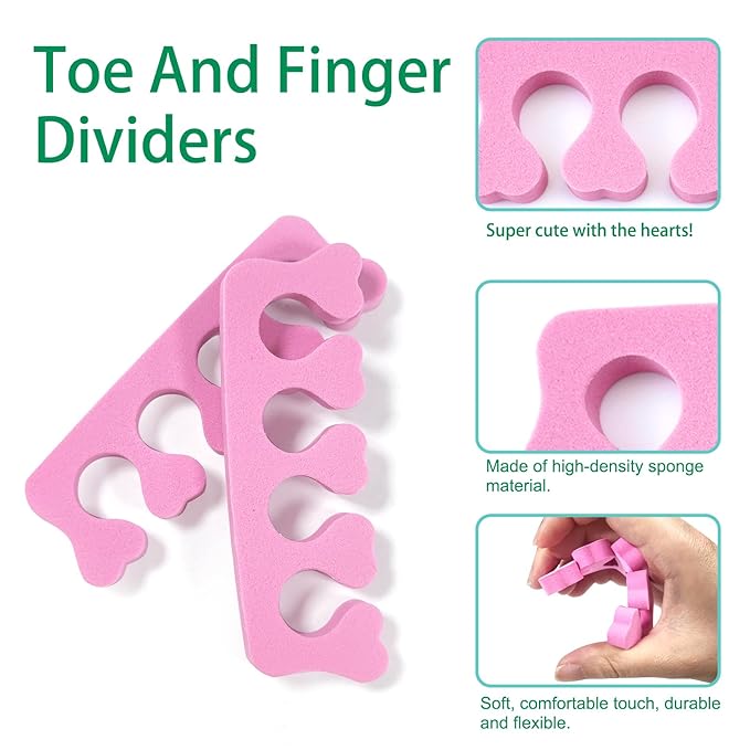 Quacc 12pcs Sponge Toe Separators