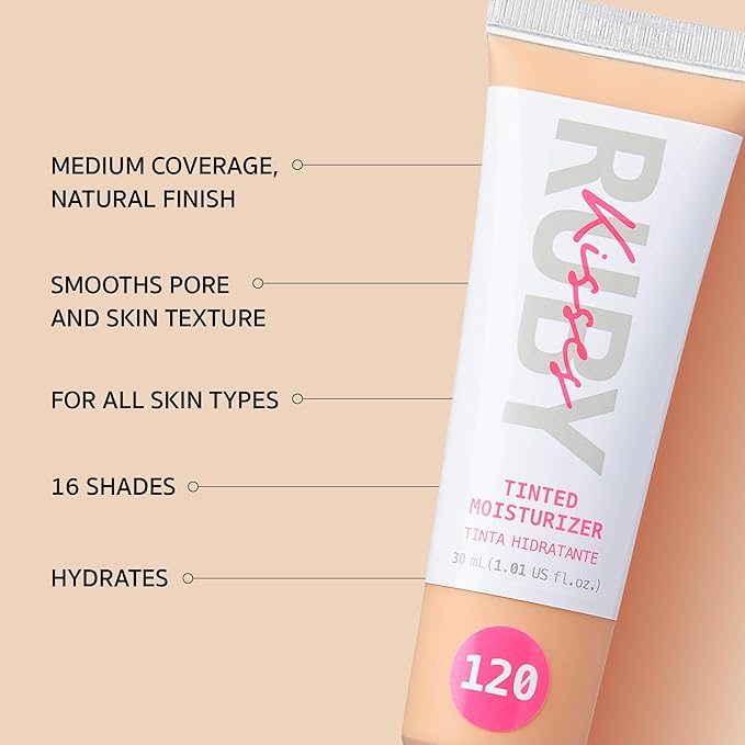 Ruby Kisses Tinted Moisturizer, Hydration, Calm & Revitalize