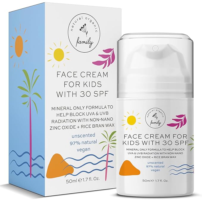 Gentle Face Cream SPF 30 Mineral Face Sunscreen – Lightweight, Non-Greasy Reef-Safe with Zinc Oxide, Niacinamide - Hydrating Botanicals – Broad-Spectrum UV Protection for All Skin Types