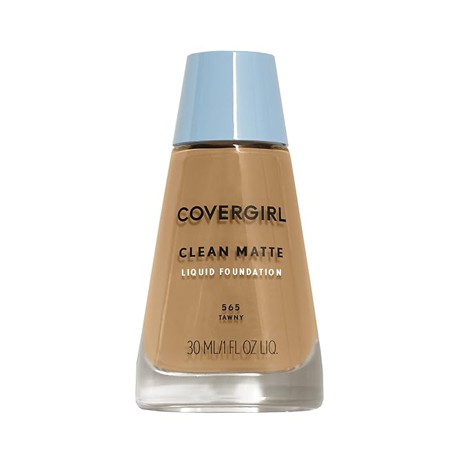 COVERGIRL Clean Matte Liquid Foundation Tawny, (packaging may may vary) 1 oz