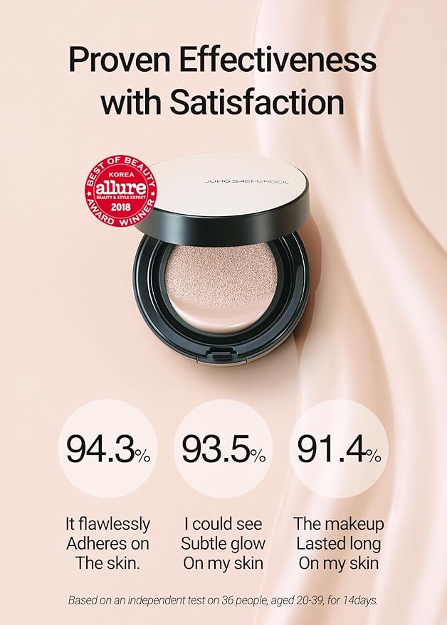 [JUNGSAEMMOOL OFFICIAL] Essential Skin Nuder Cushion (Medium) | Cream Foundation