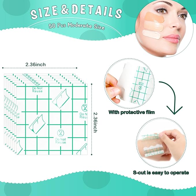 50 Pieces Hand Palette, Single Use Makeup Hand