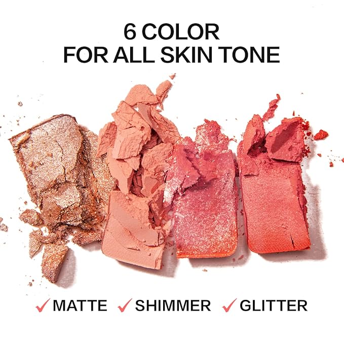 Face Blush, Powder Blush Makeup, Longlasting Highly Pigmented OST ROSE 04 L