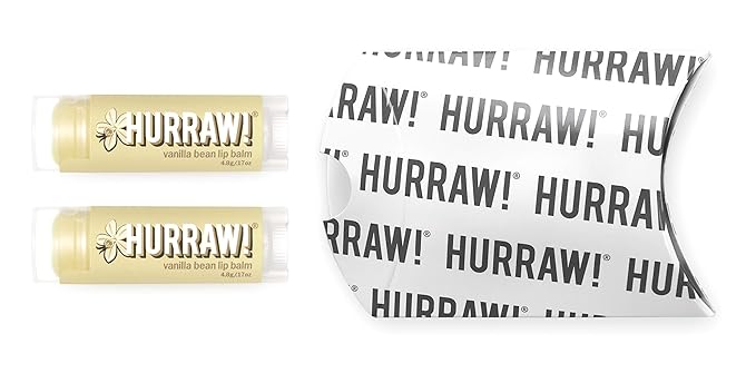 Hurraw! Vanilla Bean Lip Balm, 2 Palm