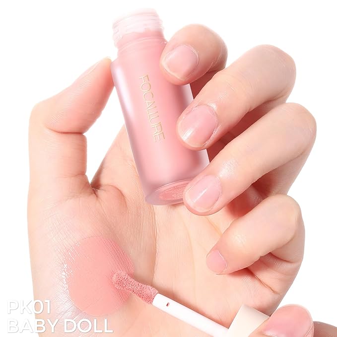 FOCALLURE Silky Cream Liquid Blush,Leaving a Matte Dewy