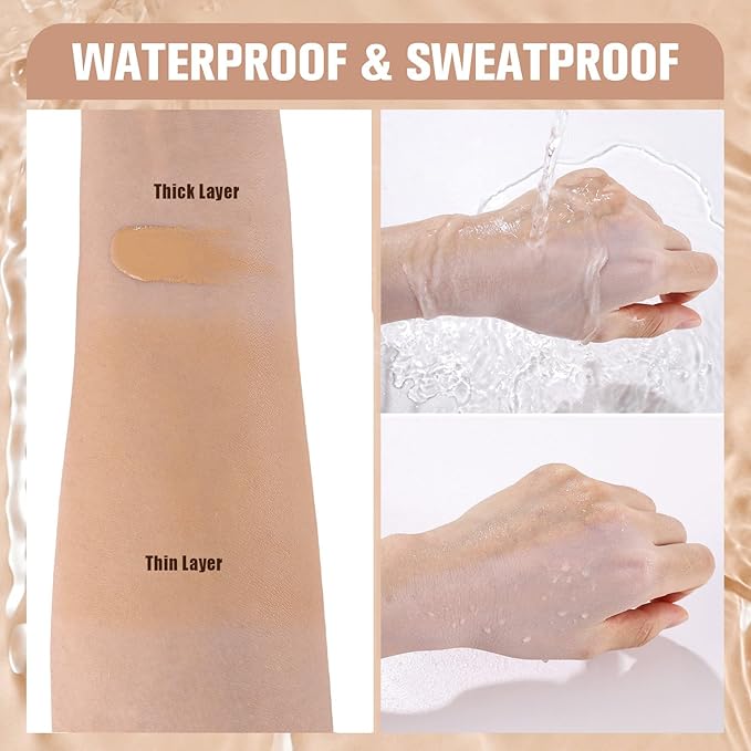 UCANBE Matte Liquid Foundation with Brush, Skincare Serum fl. oz.