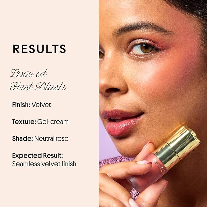Winky Lux Cheeky Rose Liquid Blush, Gel-Cream Blush with Buildable Color, Lightweight Velvet Finish for Long Lasting Color, Neutral Rose, Queen