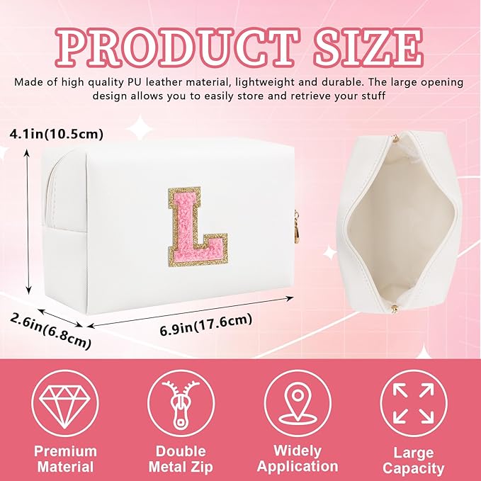 Personalized initial letter patch makeup