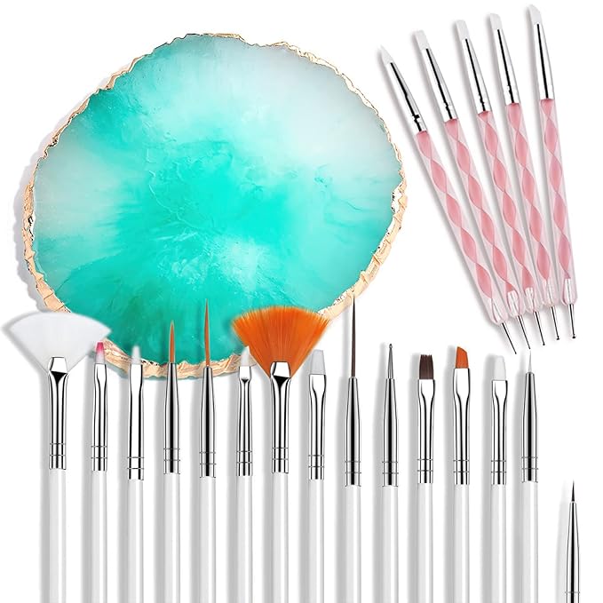 21 pcs nail art brushes