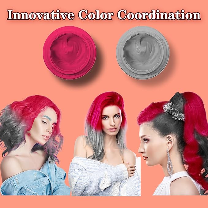 Red Hair Color Wax, Temporary