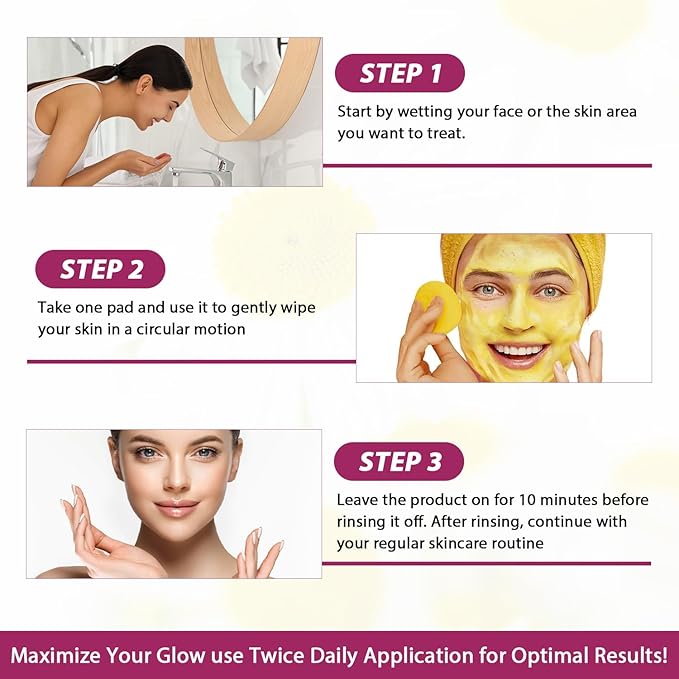 Neusly pads, turmeric cleansing pads,