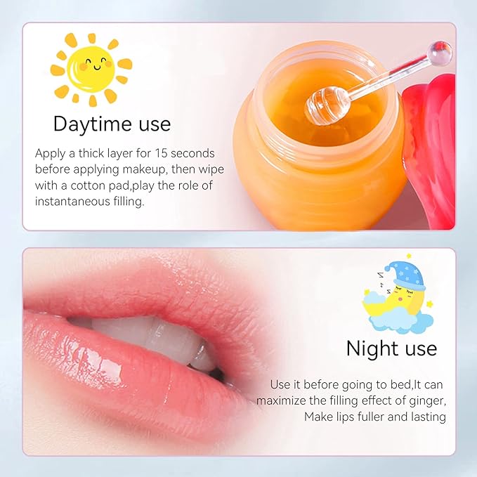 Ginger Lip Mask Magical Lip Plumper, Lines