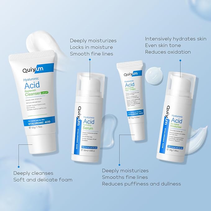 Hyaluronic Acid Skin Care Set, Hydration