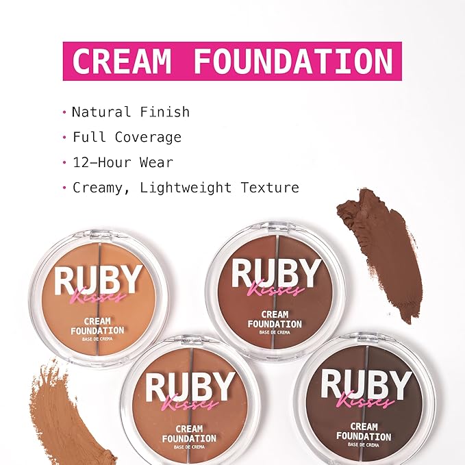 Ruby Kisses 3D Face Creator Cream Foundation & (Level 4)