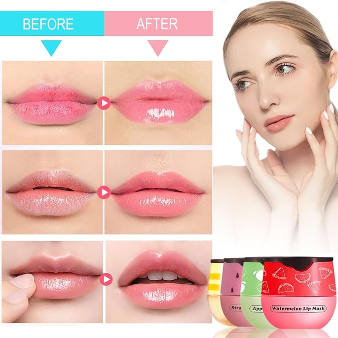 Honey Lip Balm Pot, 4 Pcs Exfoliator
