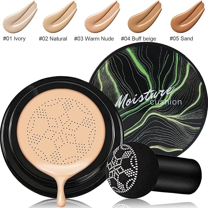 PHOERA Foundation,Mushroom Head Air Cushion CC Cream Natural Nude CC)