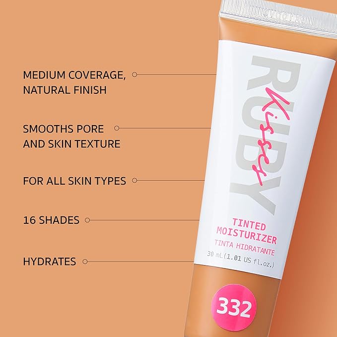 Ruby Kisses Tinted Moisturizer, Hydration, Calm & Revitalize