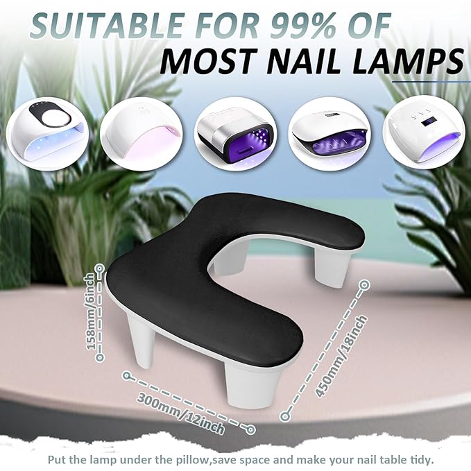 Nail arm rest for nail