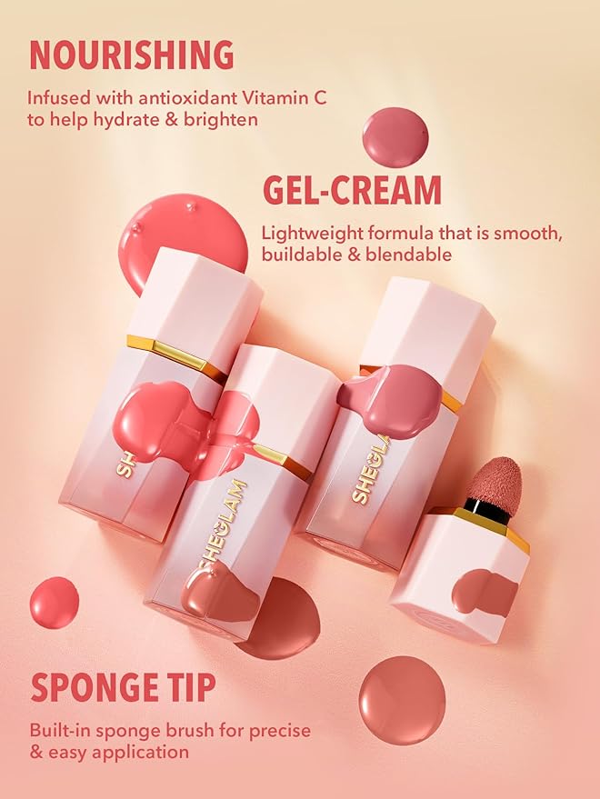 SHEGLAM Color Bloom Liquid Blush Makeup for Cheeks Matte Finish-Cutie Pie