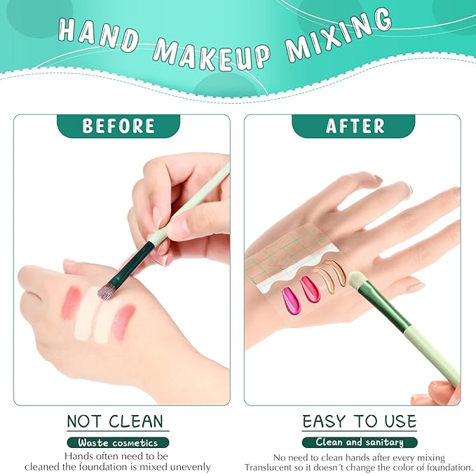 50 Pieces Hand Palette, Single Use Makeup Hand