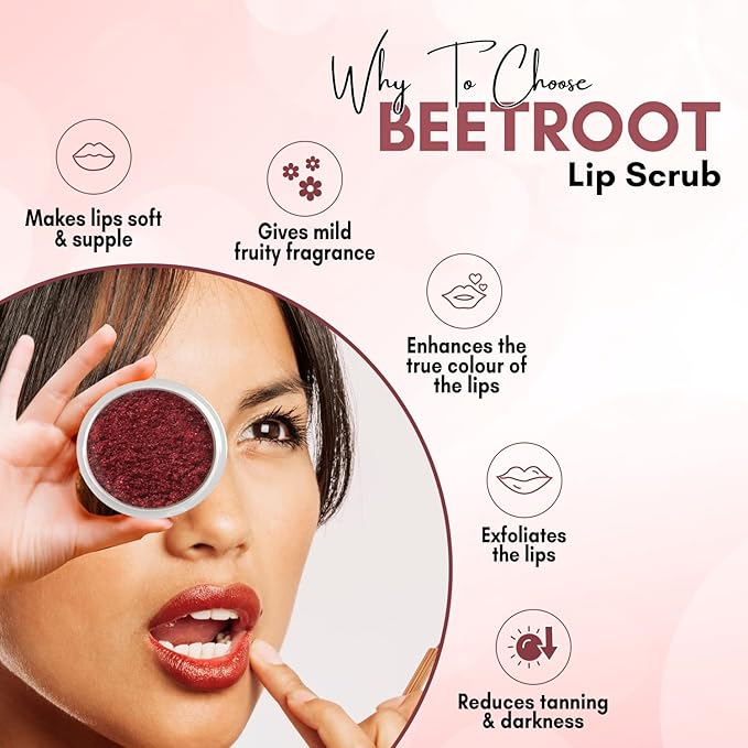 Beetroot Lip Lightening Scrub Balm