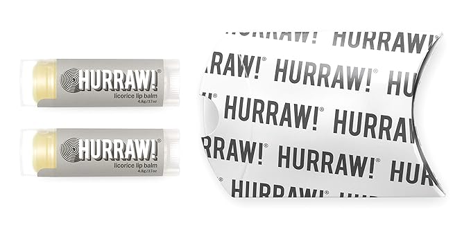 Hurraw! Licorice Lip Balm, 2 Pack: Palm