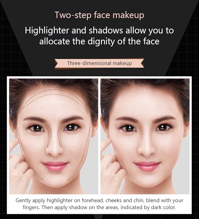 BIOAQUA Play 109 Face Stick Contour Duo 2 SHALLOW COLOR/BROWN)