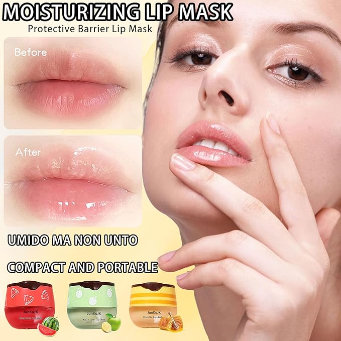 3 Pcs Bee Lip Balm Honey Exfoliator