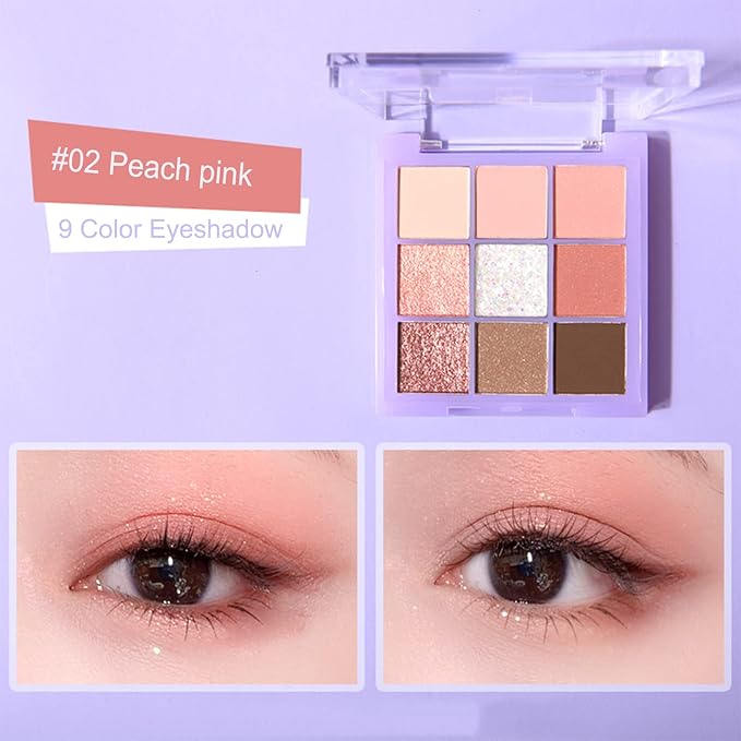 Violet Fairy 9 Color Eyeshadow Palette, Warm Neutrals