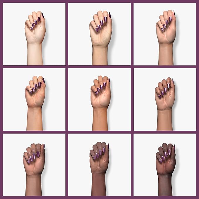 essie gel couture long-lasting nail polish, vegan, deep plum, Museum Muse