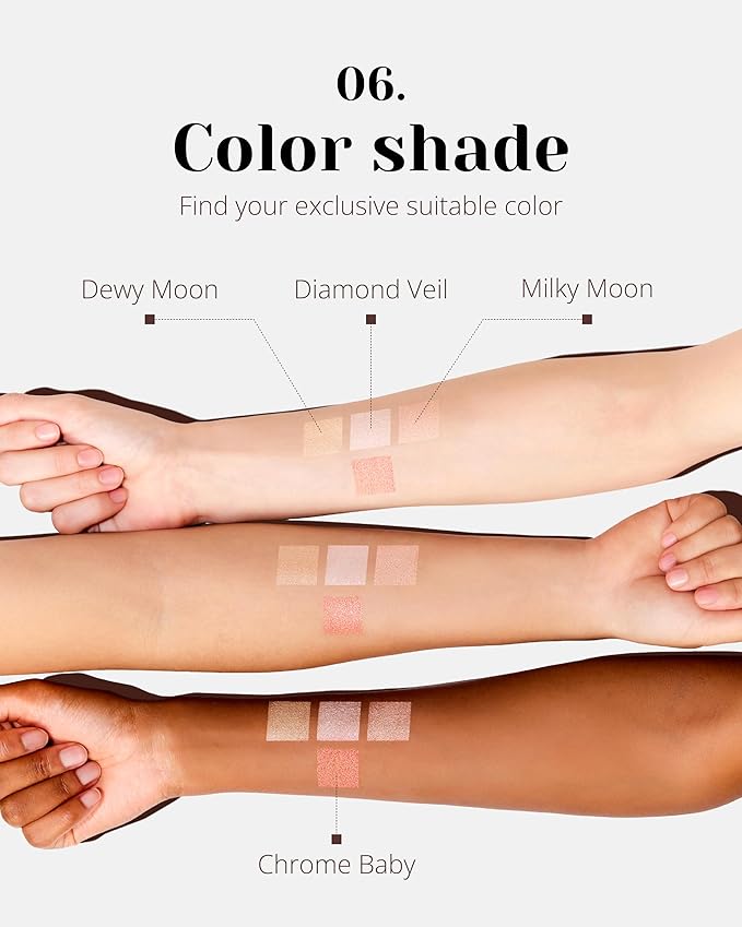 Glint Dewy Highlighter (Milky Moon, 0.17oz) - Luminous 0.17oz