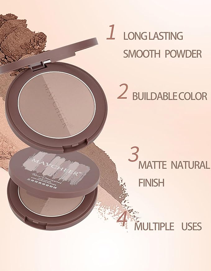 2 in 1 Contour Palette Face Sculpting Grey