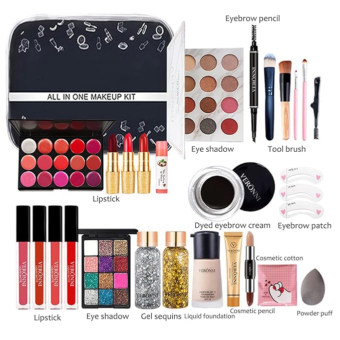 All-in-One Makeup Gift Set Carry All