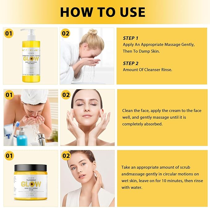 Glow Combo Skincare Set,3 In 1