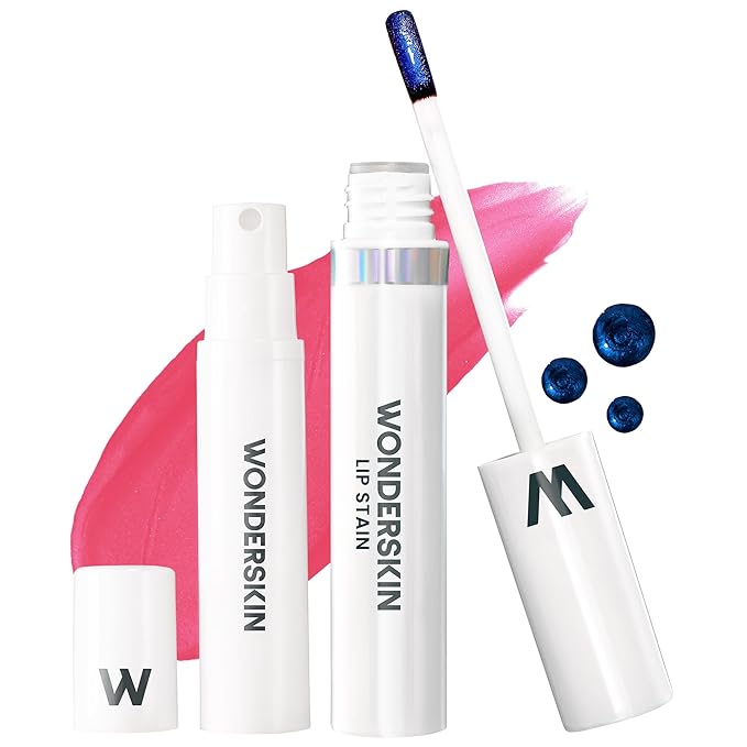 Wonderskin Wonder Blading Lip Stain Peel Off and Reveal Kit - Long Lasting, Waterproof Pink Lip Tint, Transfer Proof Natural Makeup Stain Kit (Sweetheart)