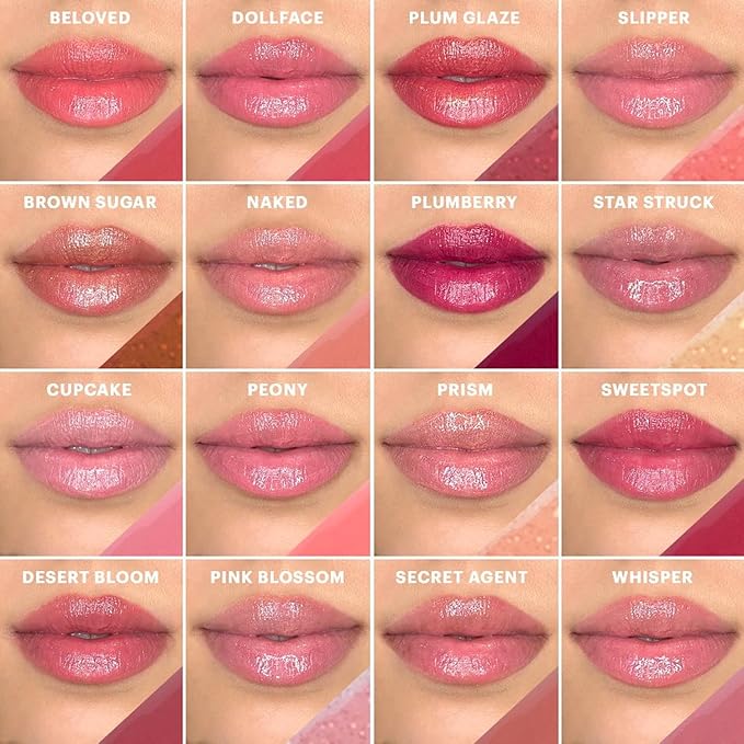 Glo Skin Beauty Lip Gloss in Dollface - Semi-Sheer Mid-Toned Pink - 20 Shades - Non-Sticky - Cruelty Free