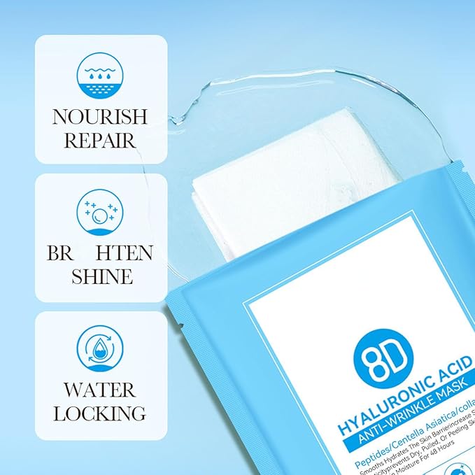 8D Hyaluronic Acid Face Care Set, Hydrating