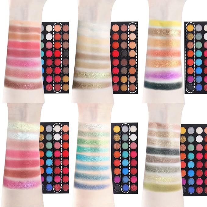 Eyeshadow Palette Glitter 48 Colors Bright Colorful Shimmer
