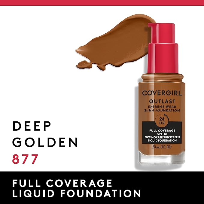 Covergirl Outlast Extreme Wear 3-in-1 Full Coverage Liquid Fl. Oz.