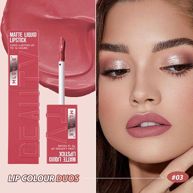 Lip Gloss, Lip Stain Finish Long Lasting Water Resistant, Lipgloss Perfect for Daily Wear & All Ages, Lipstick Vegan Ultra Smooth Formula, Matte Lip Gloss #pink nude