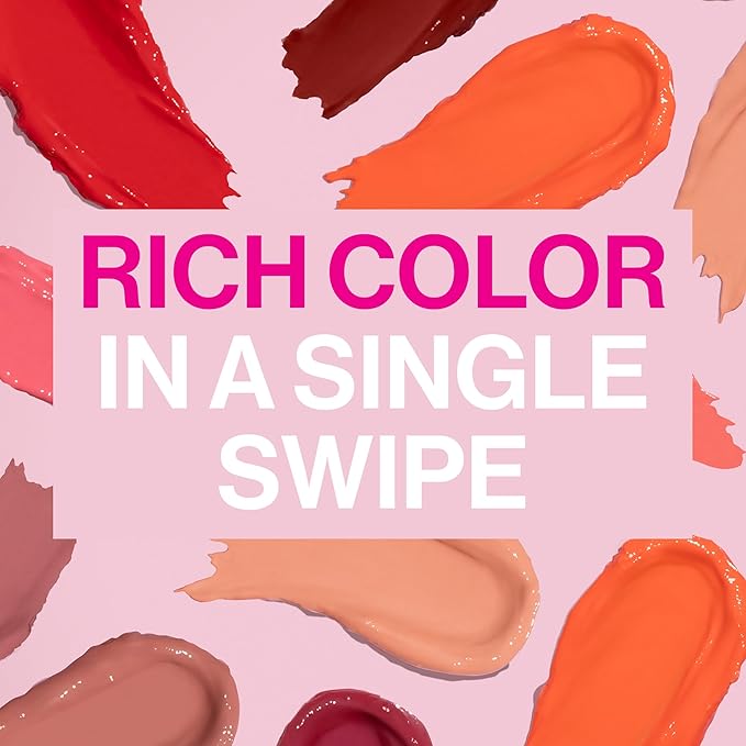 wet n wild Mega Last High-Shine Lipstick Lip Color, Infused with Seed Oils For a Nourishing High-Shine, Buildable & Blendable Creamy Color, Cruelty-Free & Vegan - Rosé And Slay